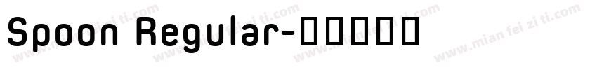 Spoon Regular字体转换